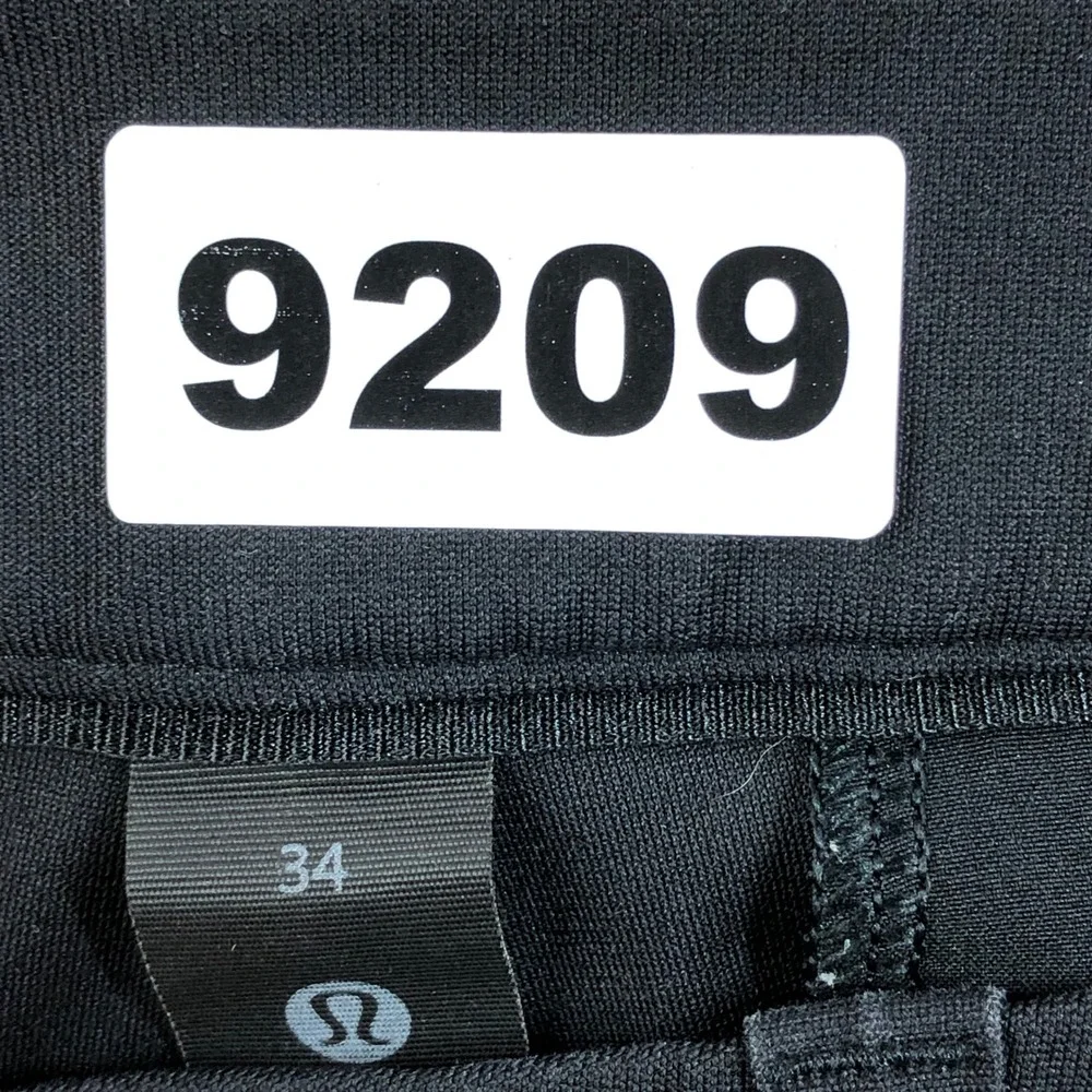 Lululemon ABC Mens 34 Black Technical Slim Fit Golf Casual Pants Athletic Gym - Picture 13 of 13
